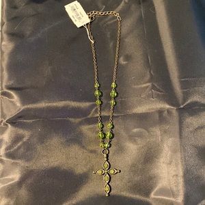 NWT Catherine Stein cross necklace